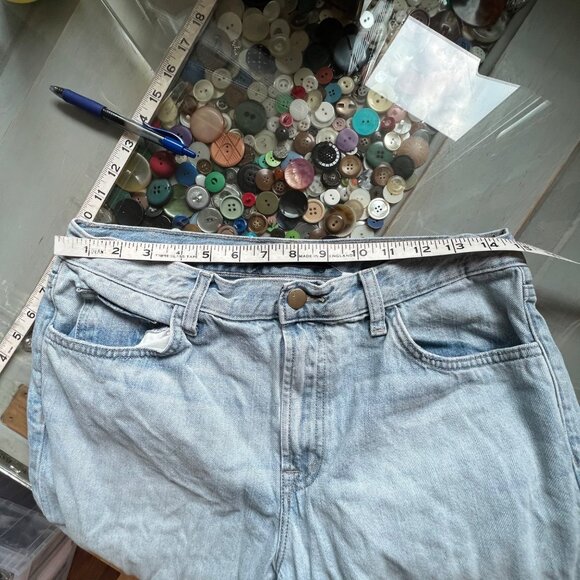 J Brand Sie 29 Tate Boy Fit Jeans Distressed Denim Blue Cotton Lyocell Blend - Picture 8 of 12